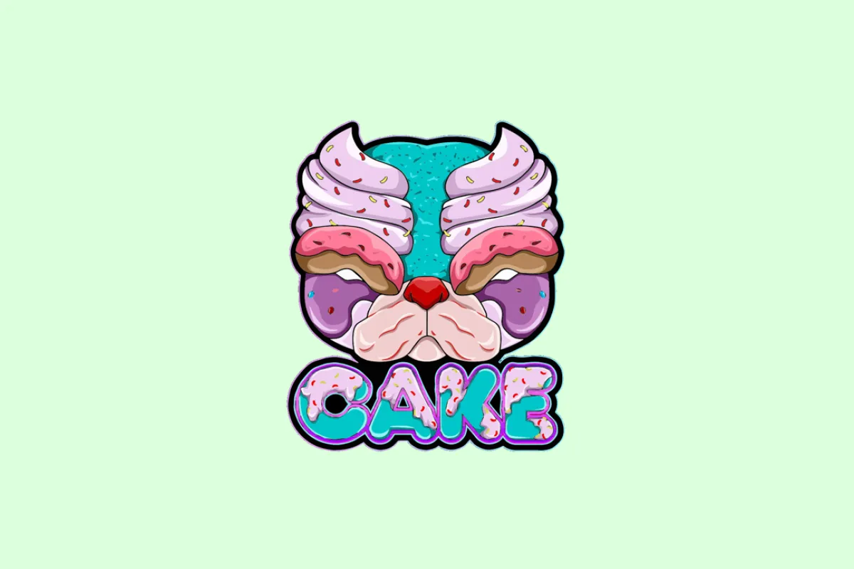 CAKE logo with green background