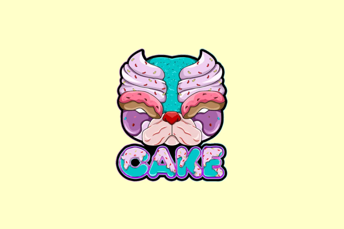 CAKE logo with yellow background